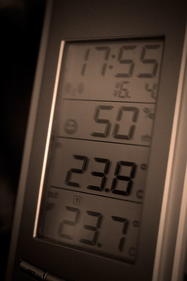 Ach, das musste festgehalten werden. Endlich auch hier oben wunderbare Temperaturen - drinnen wie draussen.