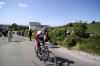 Ich heute beim Radrennen am Ende eines Anstieges. Wieso konnte ich da noch Lachen?
