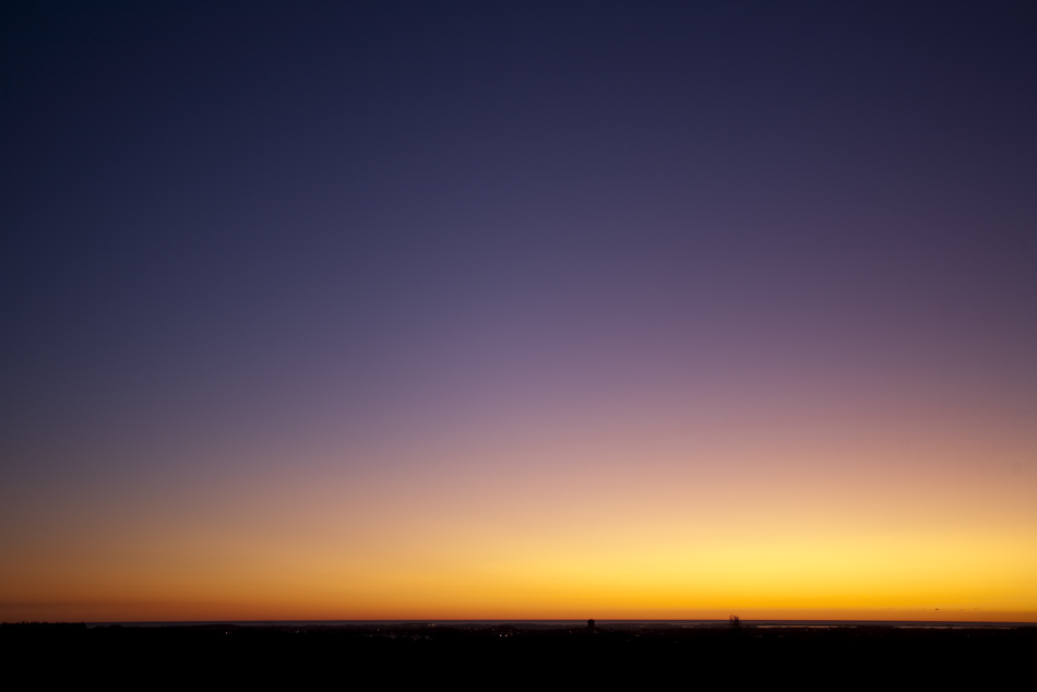 Heute Abend von unserem Balkon aus.
