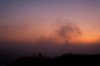 Heute haben wir die Nebelgrenze nicht ganz genau vor der Tür gehabt. Aber sah trotzdem cool aus - oben blauer Himmel und vor einem dicker dicker Nebel.