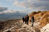 Nicht fehlen durfte der Strandausflug. Das Besondere: Wasser, Strand, und Schnee.