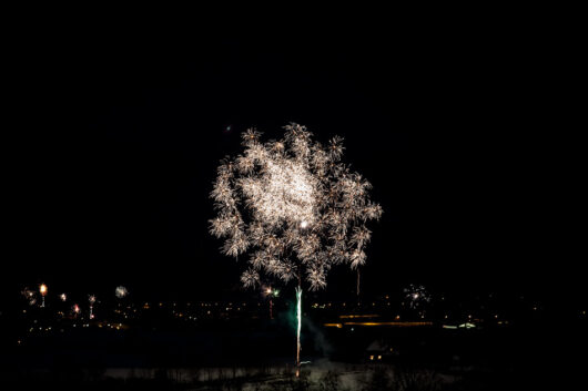 Blick vom Balkon. Silvester 2009/2010.