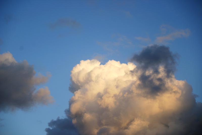 Der Himmel heute.