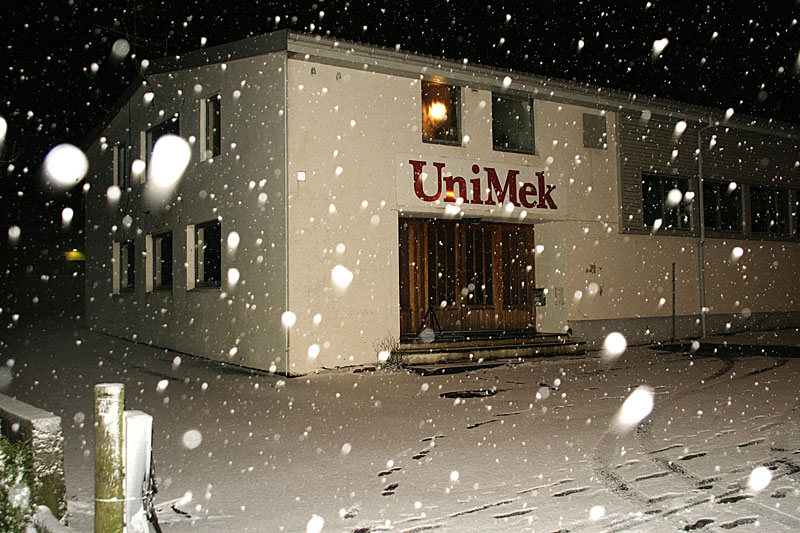Es schneit in Bryne!