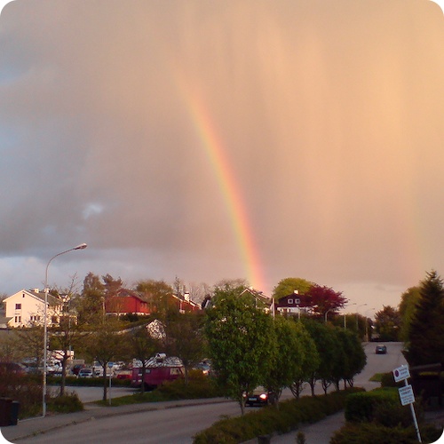 Regenbogen über Bryne
