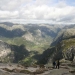 Kurz vor dem Abstieg, der Parkplatz lag nicht im Tal sondern zum GlÃ¼ck auf etwa 600 m, der abschlieÃŸende Blick ins Tal.